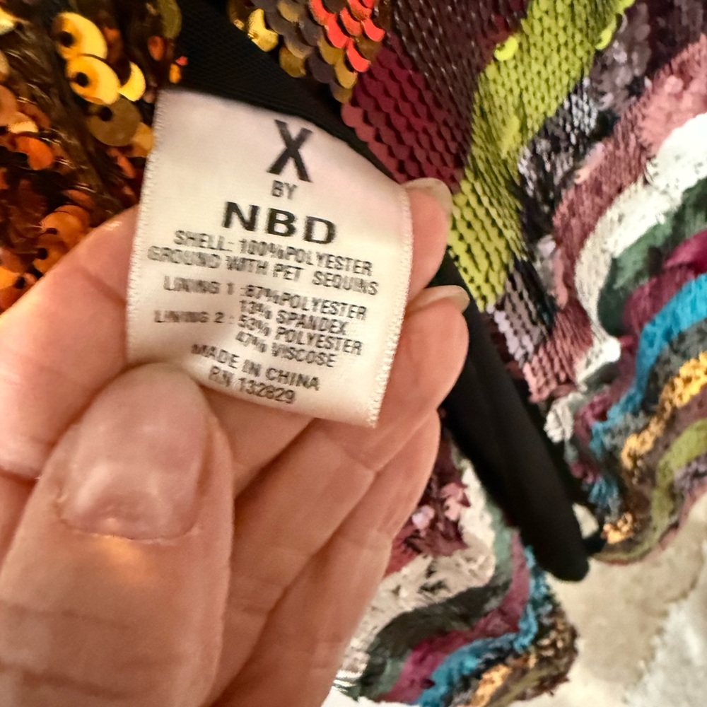 Nbd Colorful Sequin Dress View 5